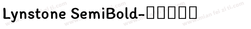 Lynstone SemiBold字体转换